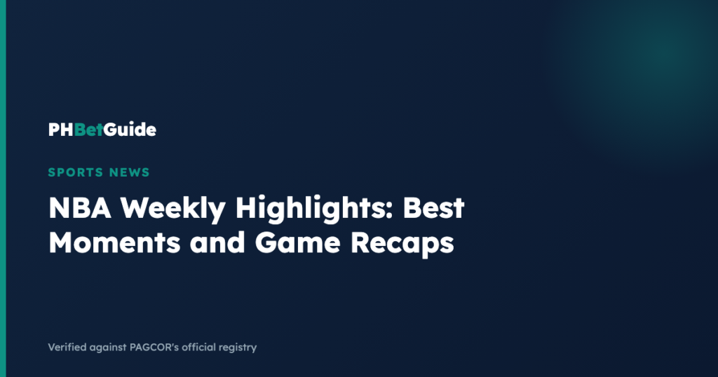 NBA Weekly Highlights: Best Moments and Game Recaps - Maya88 Casino Guide