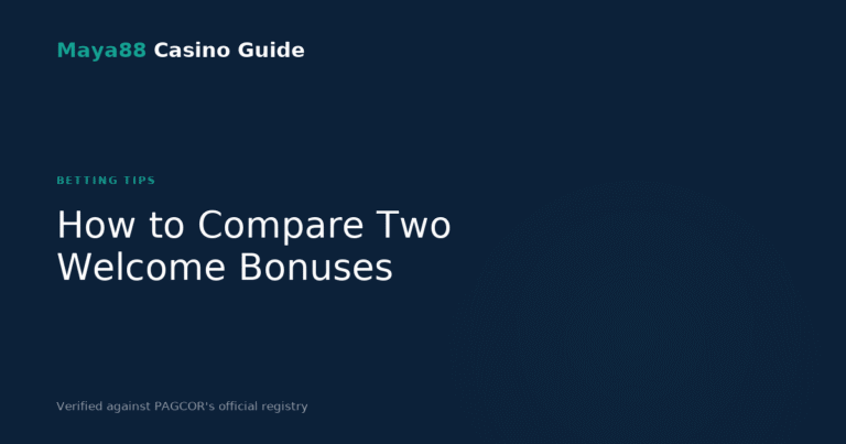 How to Compare Two Casino Welcome Bonuses in Five Minutes