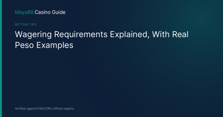 Wagering Requirements Explained, With Real Peso Examples