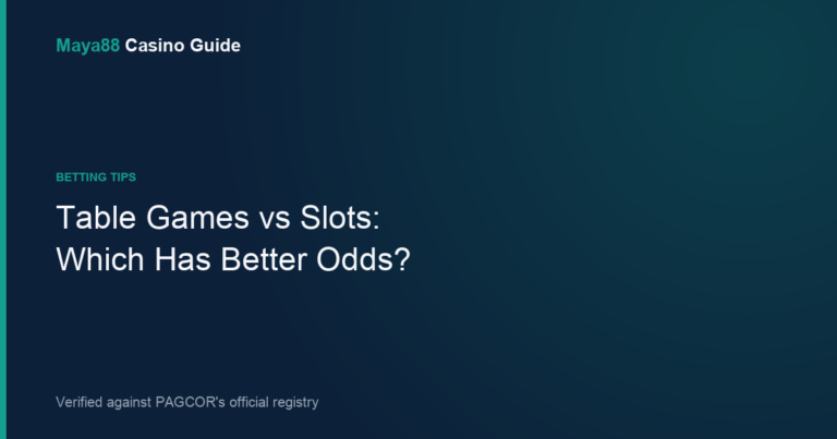 Table Games vs Slots: Which Actually Gives You Better Odds?